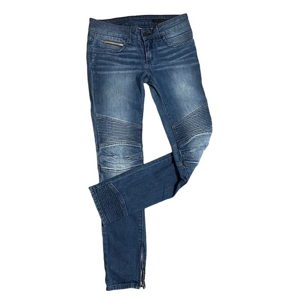 Rockstar Sushi Moto Jeans Stretch Skinny Womens 28